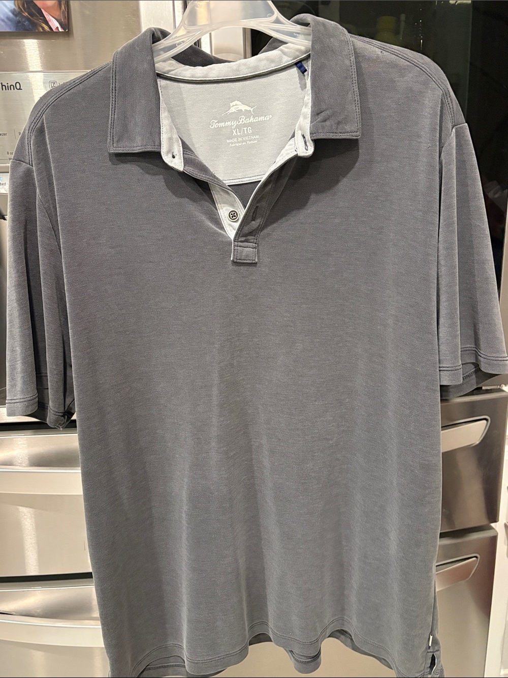 Tommy Bahama Men's Short-Sleeve Polo in Slate-XL